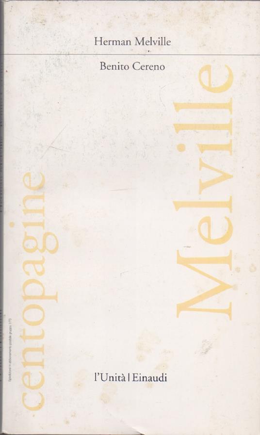 Benito Cereno - Herman Melville - Herman Melville - copertina