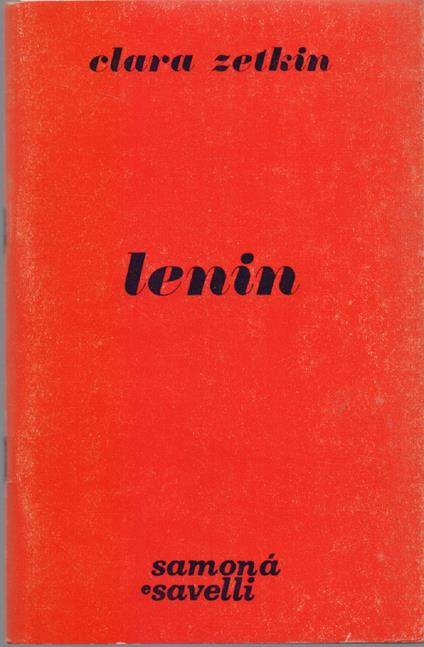 Lenin - Clara Zetkin - Clara Zetkin - copertina