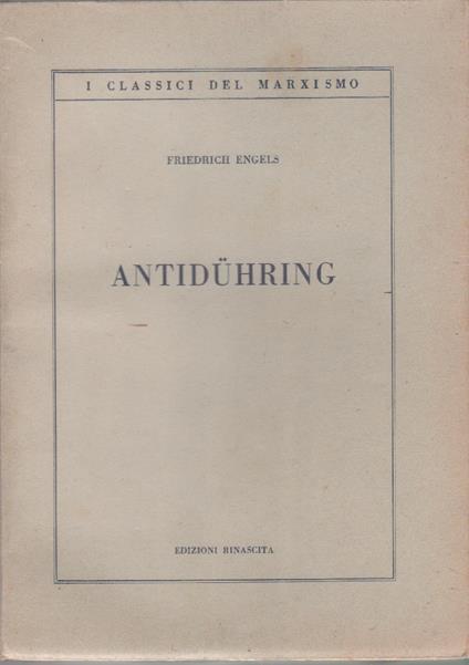 Antiduhring - Friedrich Engels - Friedrich Engels - copertina