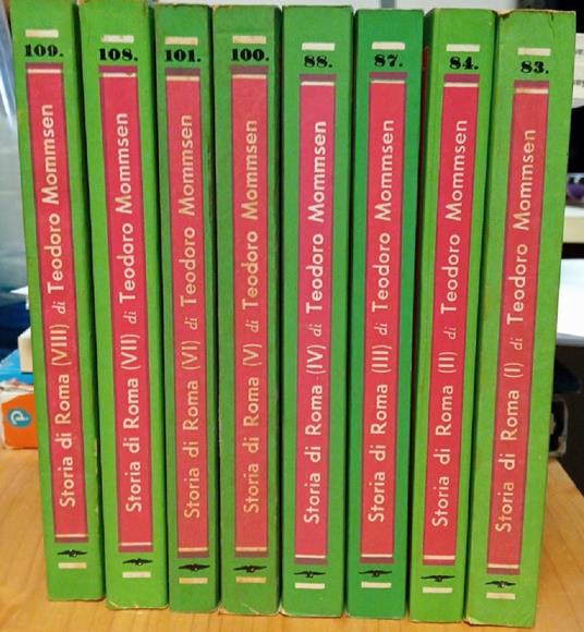 Storia di Roma ( 8 Voll. ) - Teodoro Mommsen - Theodor Mommsen - copertina