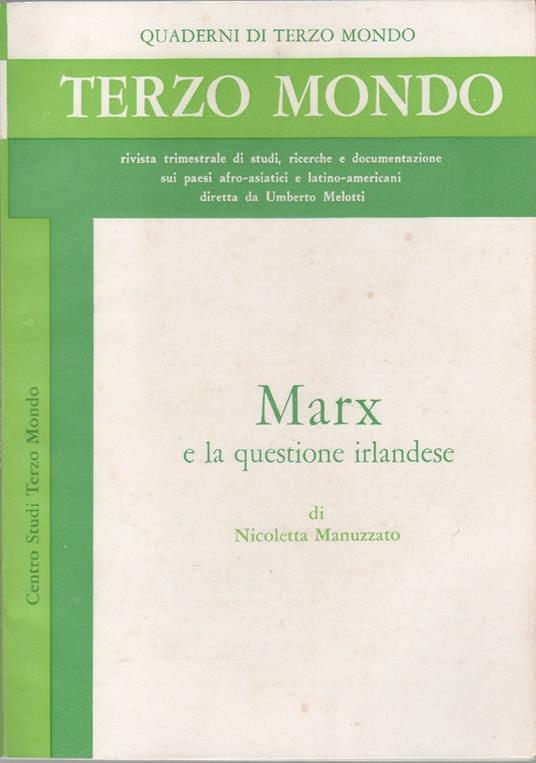 Marx e la questione irlandese - copertina