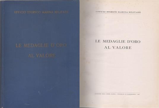 Le Medaglie d'Oro al Valore - copertina