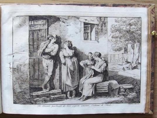 Raccolta Di Dodici Motivi Di Costumi Pittoreschi Di Roma, Incisi All'Acquaforte Da Pinelli Romano - Roma 1813 Di: Pinelli Romano - 5