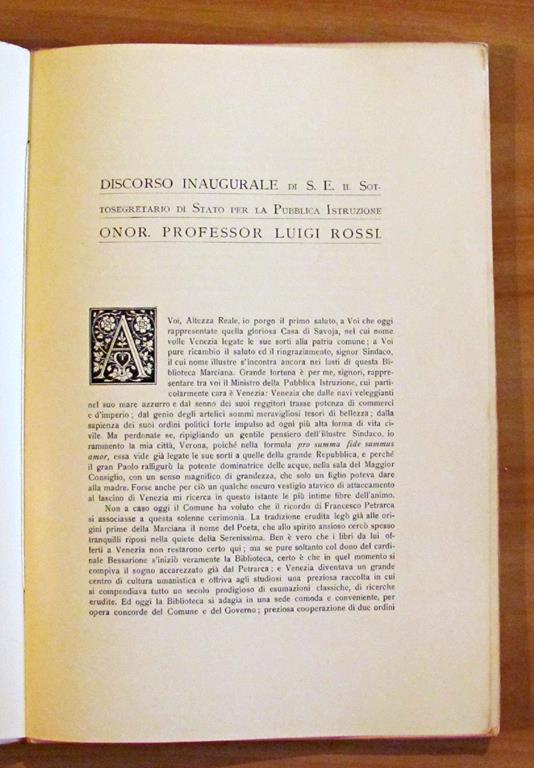 La Biblioteca Marciana Nella Sua Nuova Sede - Xxvii Aprile 1905 Di: Biblioteca Nazionale Marciana - 3