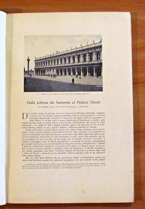 La Biblioteca Marciana Nella Sua Nuova Sede - Xxvii Aprile 1905 Di: Biblioteca Nazionale Marciana - 6