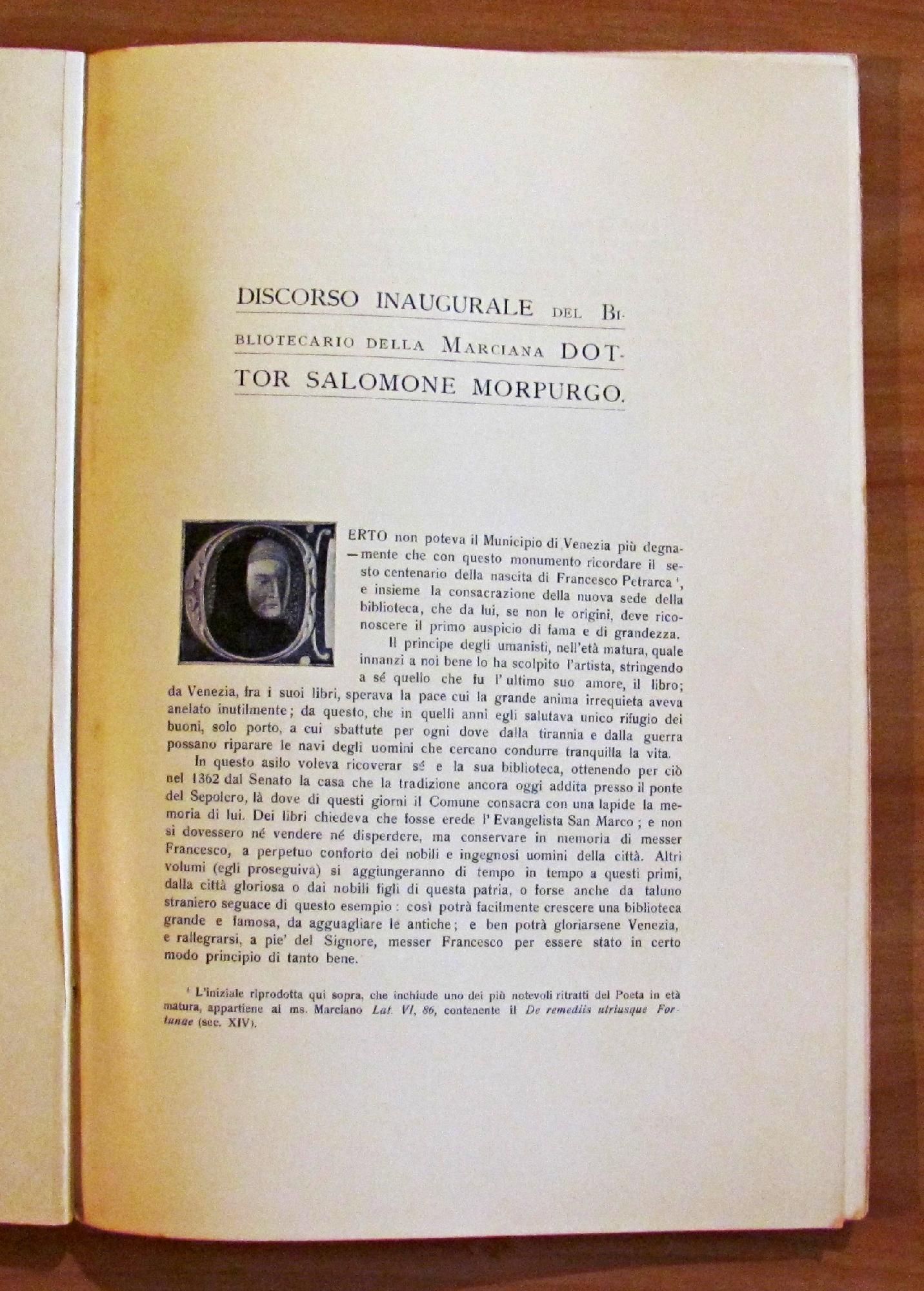 La Biblioteca Marciana Nella Sua Nuova Sede - Xxvii Aprile 1905 Di: Biblioteca Nazionale Marciana