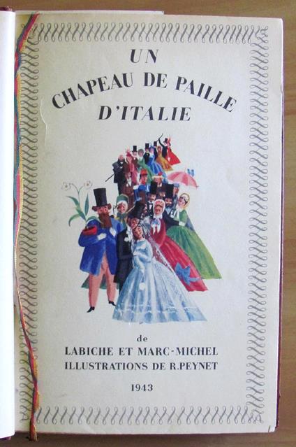 Un Chapeau De Paille D'Italie Di: Labiche E. Et Marc-Michel - copertina