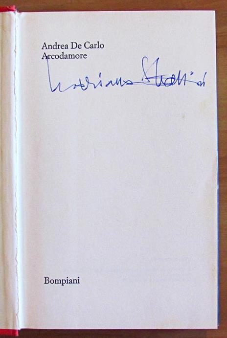 Arcodamore - Andrea De Carlo - 2