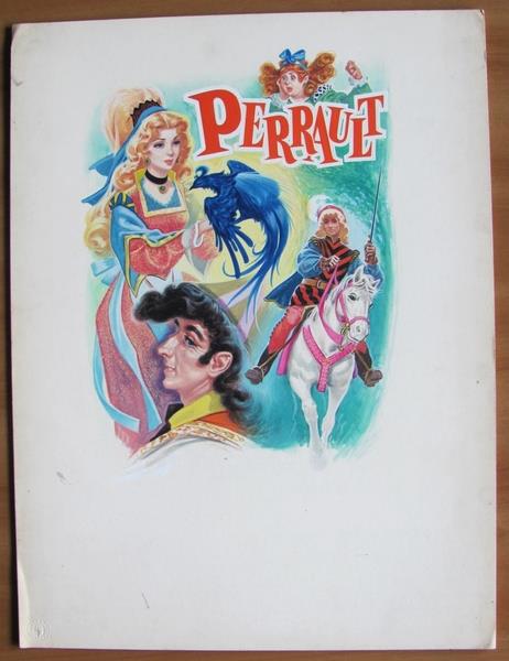 Tavola Originale Di Neri Per La Copertina Di Perrault. Non Firmata