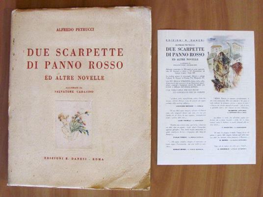Due Scarpette Di Panno Rosso Ed Altre Novelle - Alfredo Petrucci - copertina