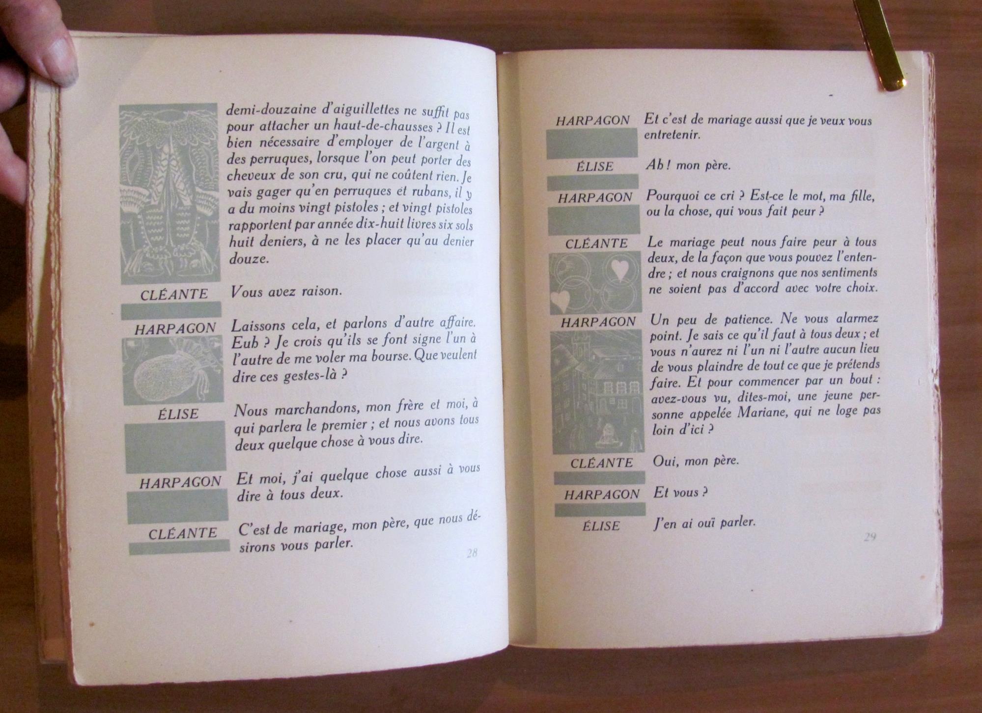 L' AVARE. 1931 - ill. Theo SCHMIED - Tirat. Limitata