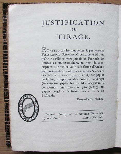 Le Dit De L'ancien Marinier En Sept Parties. Ed. Lib. Emile-Paul Frères, 1920 - Samuel T. Coleridge - 2