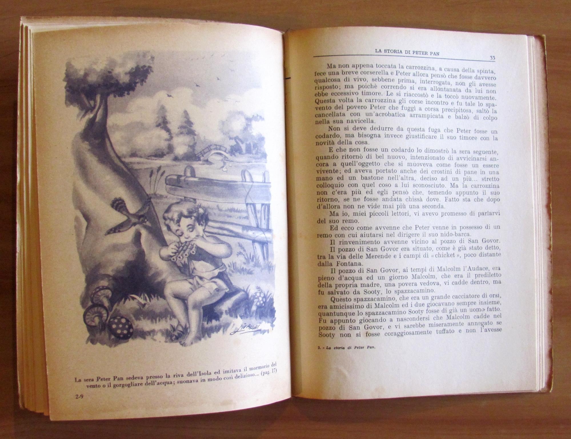 La Storia Di Peter Pan_Ed. Carroccio, 1960. Collana "Per Tutti". Serie Verde N.9
