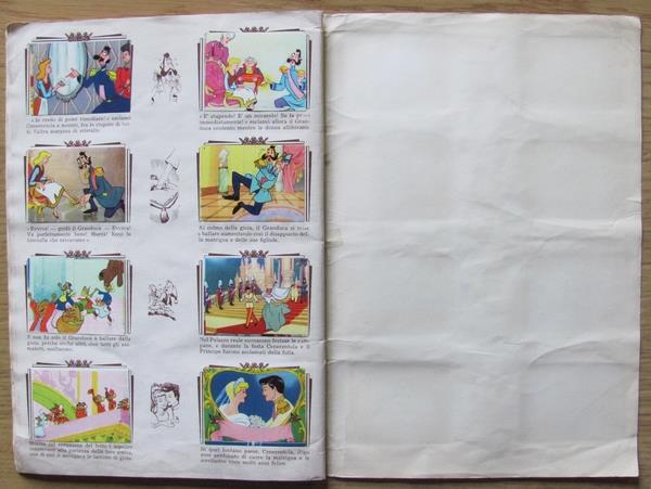 Album Figurine Cenerentola. Disney. Ed. Lampo Anni '50 Completo (-41)