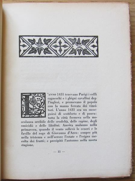 L' Avventura Di Villon. Ed. E. Bartolozzi, I Ed. 1933 - Antonino Foschini - 2