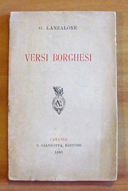 Versi Borghesi - copertina