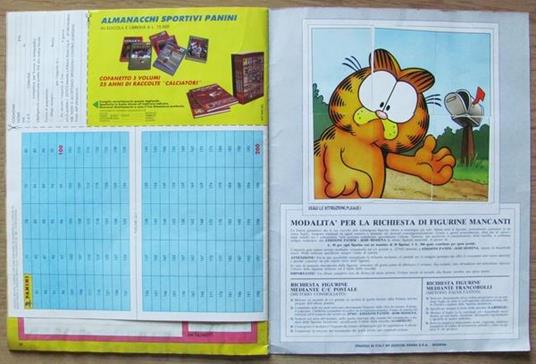 Album Figurine Panini. Garfield, 1989. Completo Con Cedole. Italiano - Jim Davis - 2