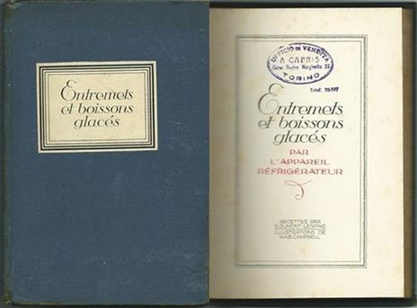 Entremets Et Boissons Glaces Par L'Appareil Refrigerateur - copertina
