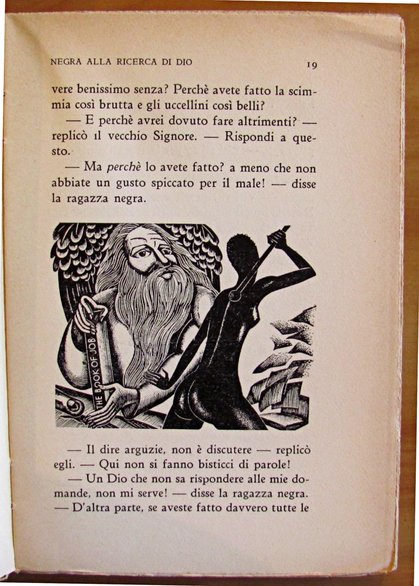 Le Avventure Della Ragazza Negra Alla Ricerca Di Dio. Milano Casa Ed. Monanni 1932