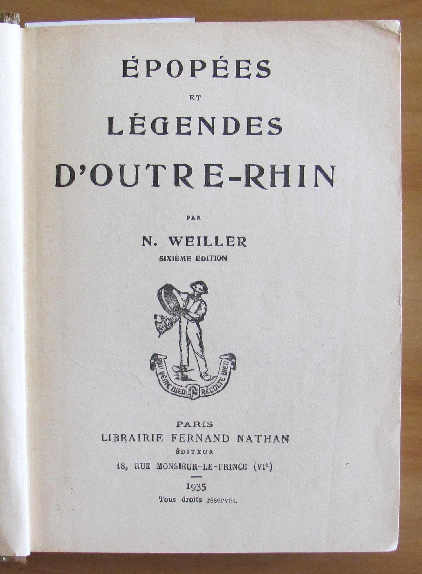 Épopées et légendes d'outre-Rhin