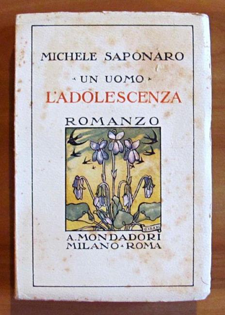 L' Adolescenza - Un Uomo - Michele Saponaro - copertina