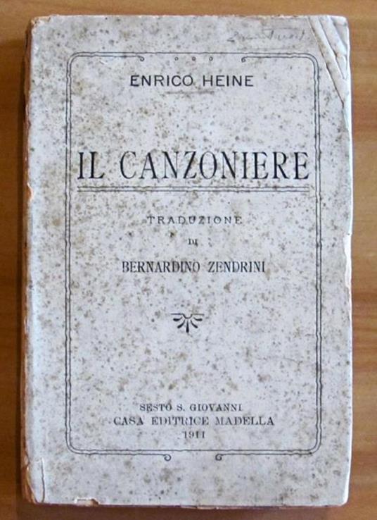 Il Canzoniere - Heinrich Heine - copertina