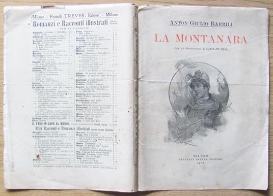 La Montanara - Anton G. Barrili - copertina