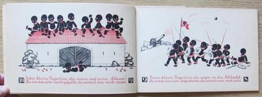 Die Kleinen Negerlein (Dieci Piccoli Negri). Ed. Ullmann, S.D Primi '900 - 4
