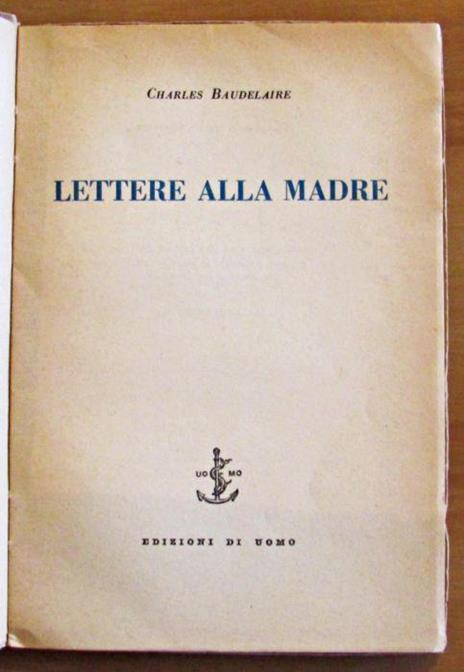 Lettere alla madre - Charles Baudelaire - copertina