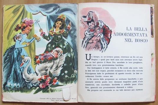 La Bella Addormentata Nel Bosco. Collana Libri Animati. Novara Ist. Geografico De Agostini 1951 - Charles Perrault - 2
