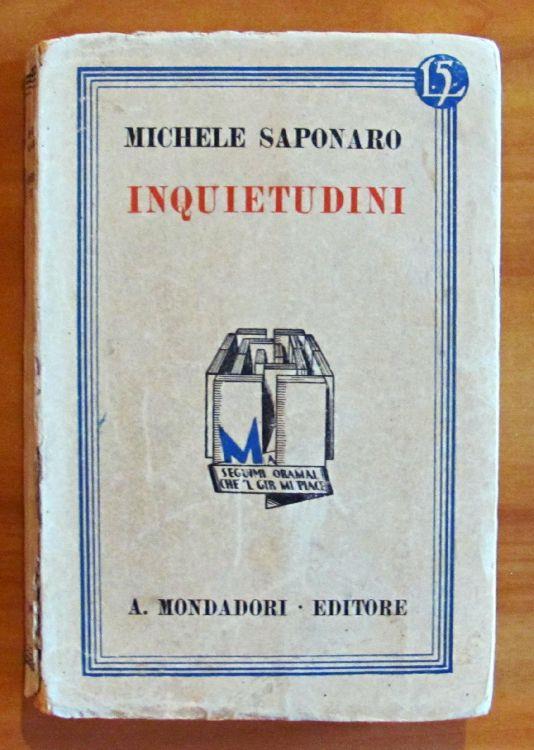 Inquietudini. Collana I Libri Azzurri - Michele Saponaro - copertina