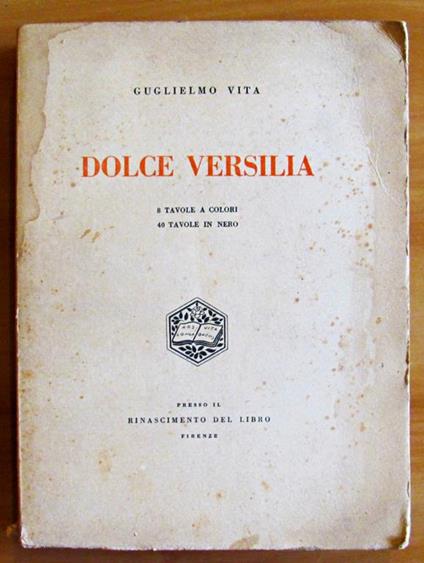 Dolce Versilia - Guglielmo Vita - copertina