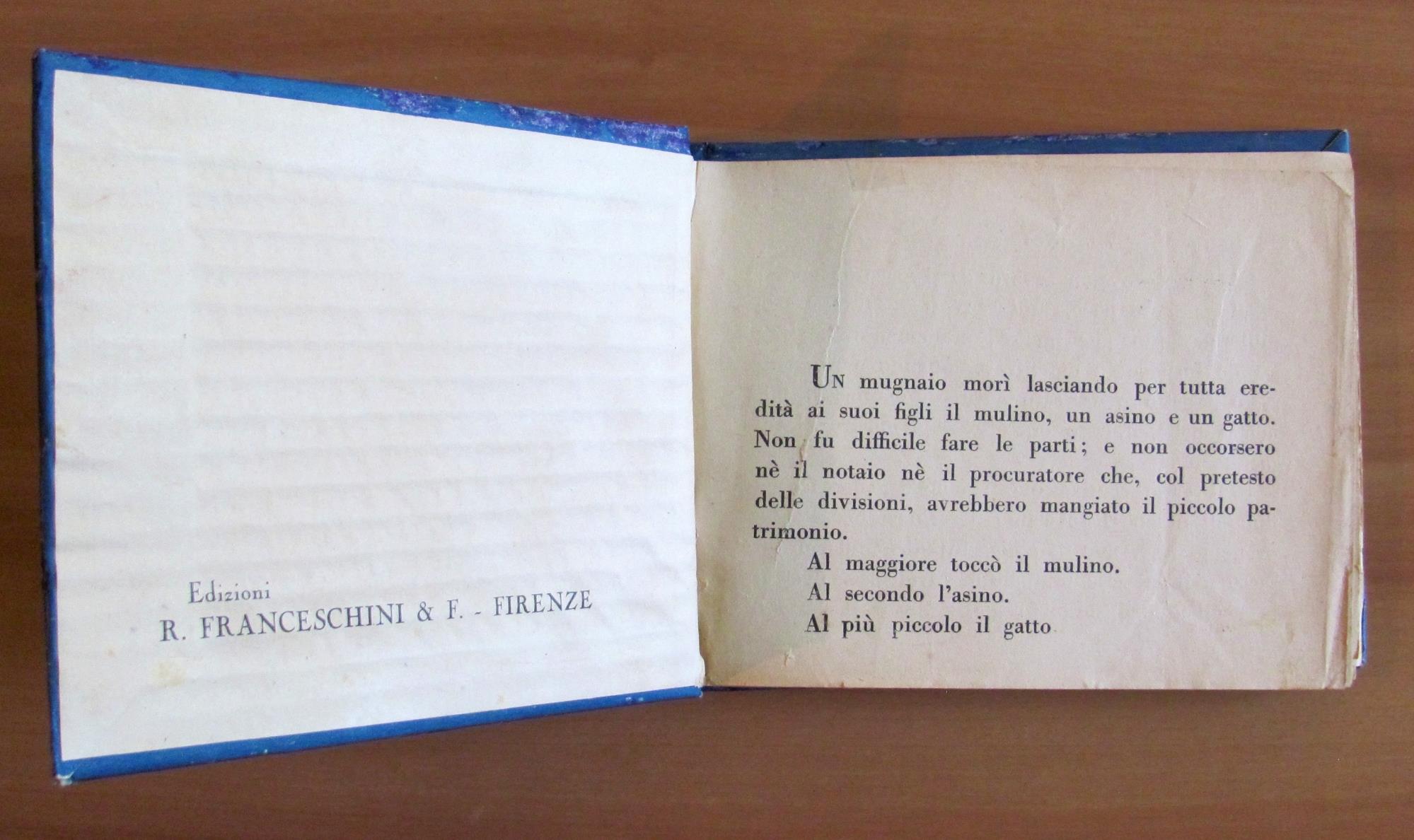 Il Gatto Con Gli Stivali E Barba. Blu. Collezione ?Le Fiabe Classiche Illustrate?N.3. Firenze Casa Ed. R. Franceschini & F. 1950
