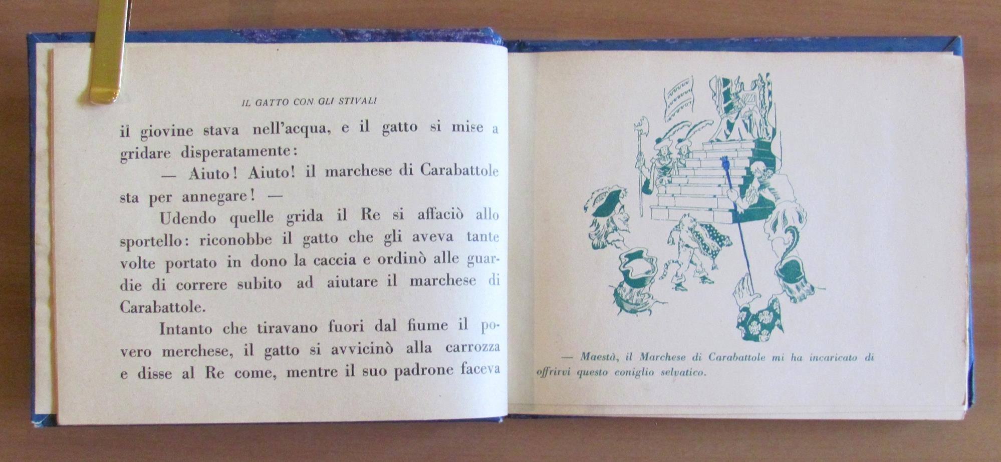 Il Gatto Con Gli Stivali E Barba. Blu. Collezione ?Le Fiabe Classiche Illustrate?N.3. Firenze Casa Ed. R. Franceschini & F. 1950