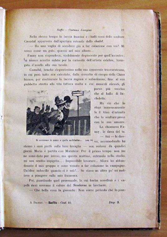 Saffo - Scene Parigine Di: Daudet A. - 2