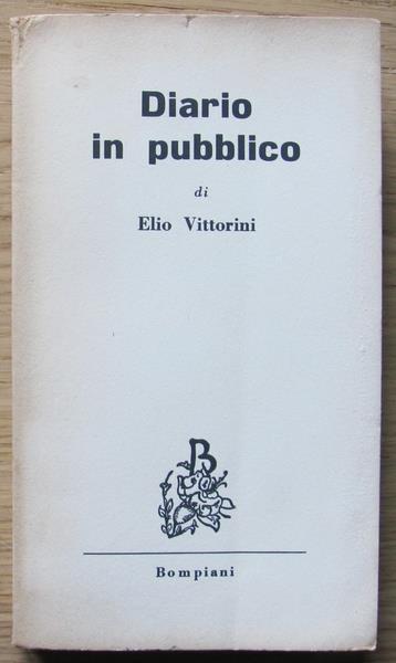Diario In Pubblico, I Ed. 1957. Prima edizione