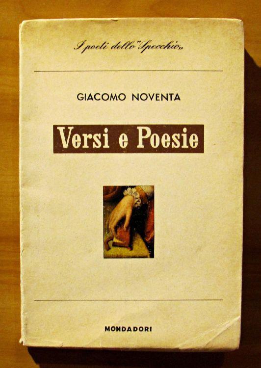 Versi E Poesie. Collana I Poeti Dello Specchio - Giacomo Noventa - copertina