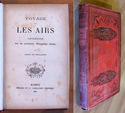 Voyage Dans Les Airs Causeries Sur Les Principaux Phénomènes Aériens, 1886 - copertina
