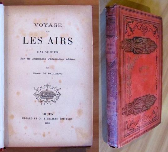 Voyage Dans Les Airs Causeries Sur Les Principaux Phénomènes Aériens, 1886 - copertina