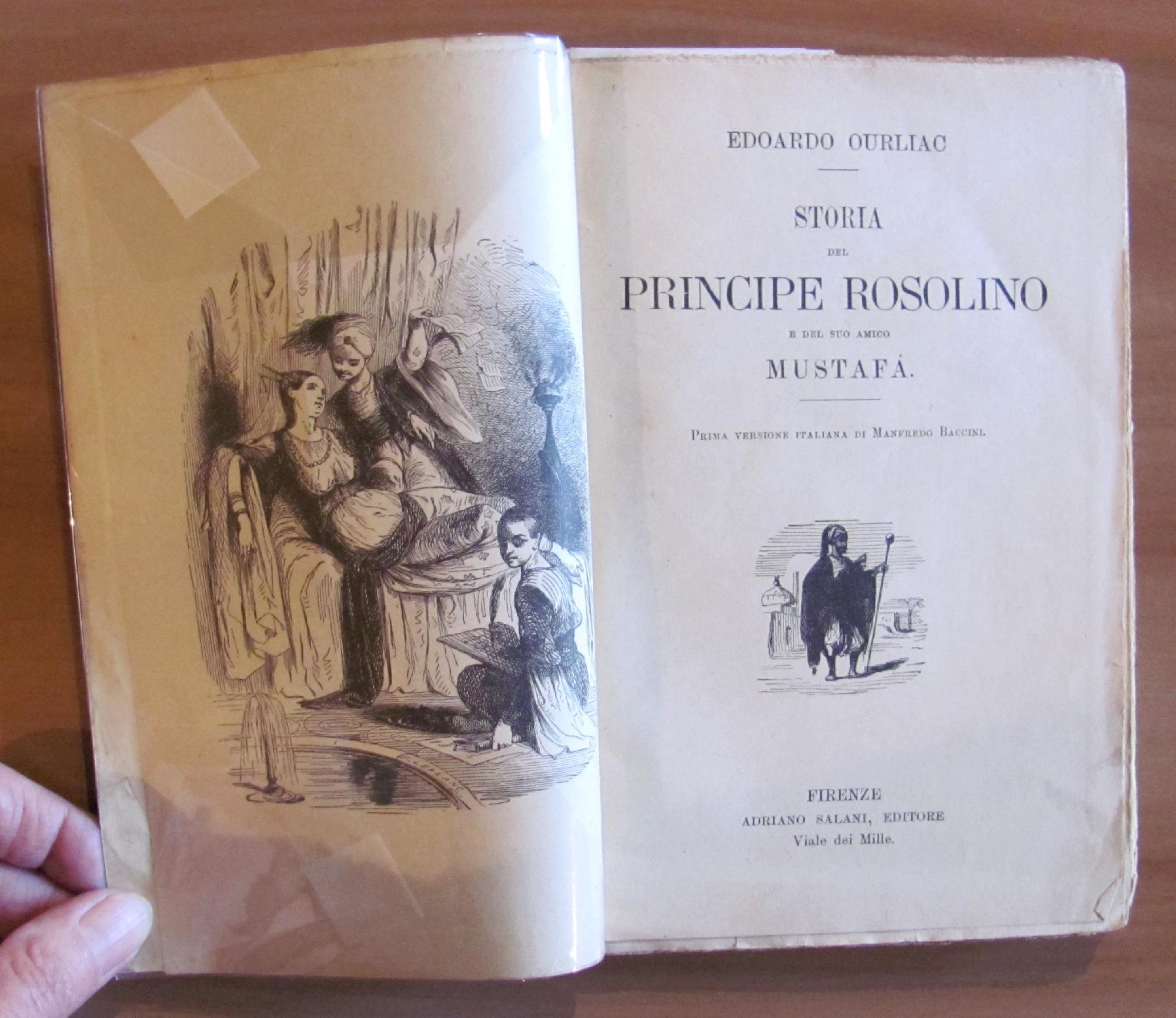 Storia Del Principe Rosolino E Del Suo Amico Mustafa' - Biblioteca Salani Illustrata