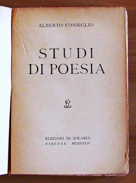 Studi Di Poesia - Consiglio Alberto - 3
