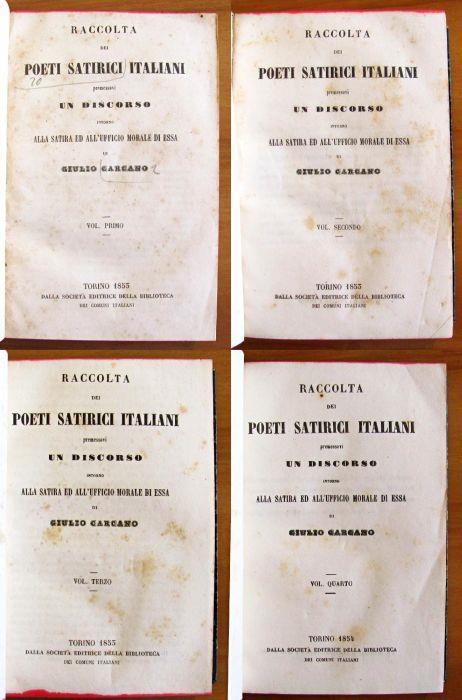 Poeti Satirici Italiani - Voll. I - Ii - Iii - Iv - Giulio Carcano - copertina