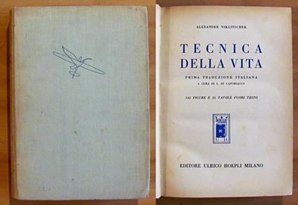 TECNICA DELLA VITA - Alexander Niklitschek - copertina