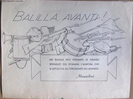Balilla, Avanti ! - copertina