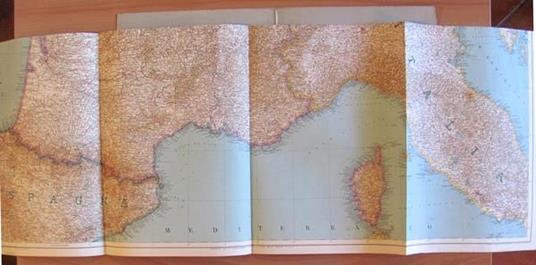 Carta Dal Mare Del Nord Al Mediterraneo. 1939 - 2