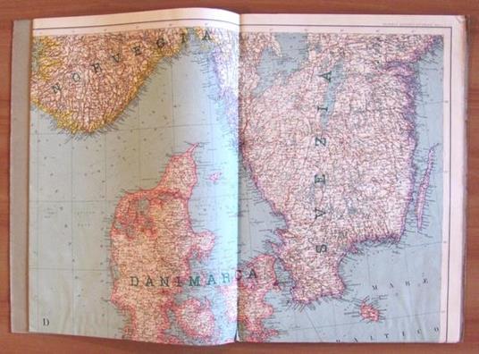 Carta Dal Mare Del Nord Al Mediterraneo. 1939 - 3