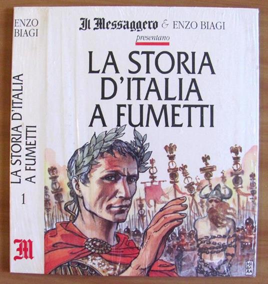 Storia D'italia a Fumetti - Manara e Enzo Biagi - Cover Blisterata del 1° Volume - copertina