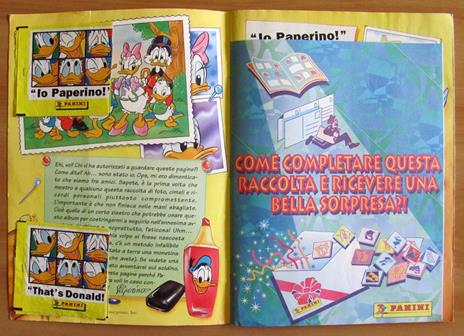 ALBUM FIGURINE PANINI - IO PAPERINO + POSTER Rocchetta + SCATOLA FIGURINE - Walt Disney - 3
