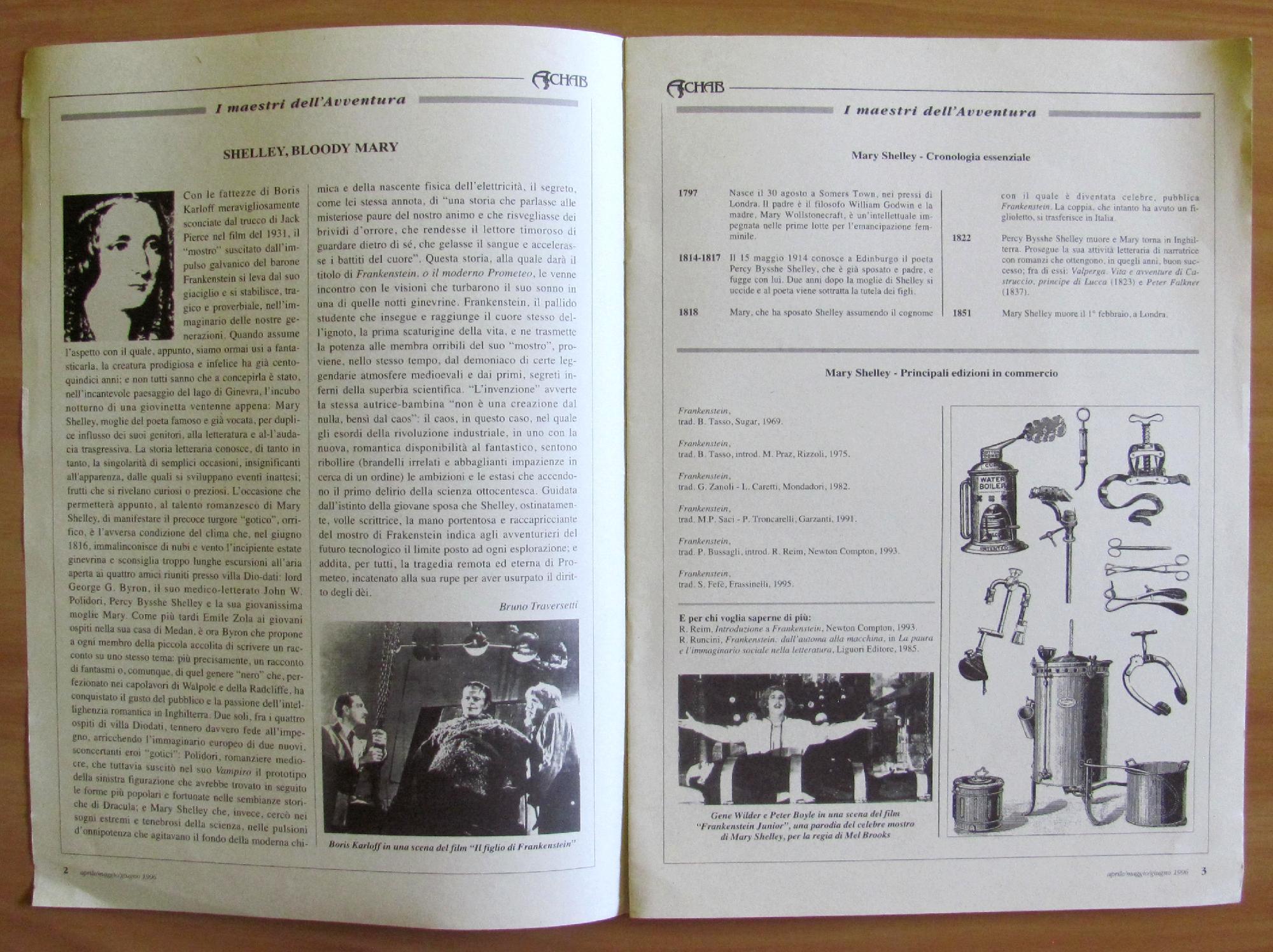 Achab - I Maestri Dell'Avventura N.3 Suppl. Al N.51, 1996 - Tolkien, Bradbury, Asimov Ecc
