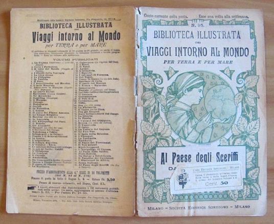 Biblioteca Illustrata dei Viaggi intono al Mondo per Terra e per Mare N.95 - Sonzogno 1900 - 2